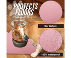 Cat Food Mat, Silicone Waterproof Non Slip Pet Mat, Raised Edge Cat Feeding Mat-style4