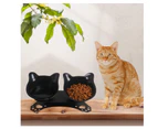 Cat Bowl Feeding Tilted Double Bowls With Raised Base Food Container