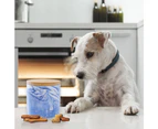 Dog snacks Jar, Ceramic and Wood Pet Food Canister,Dog Biscuit Storage Jar-style3