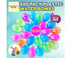 Summer Splash 500PK Water Bomb Balloons Easy Fill Multi Colours Outdoor Play Summer Fun