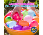 Summer Splash 500PK Water Bomb Balloons Easy Fill Multi Colours Outdoor Play Summer Fun