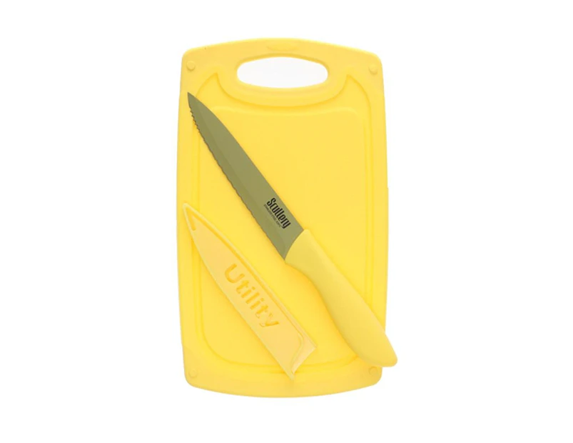 Scullery Kolori Board and Utility Knife Set