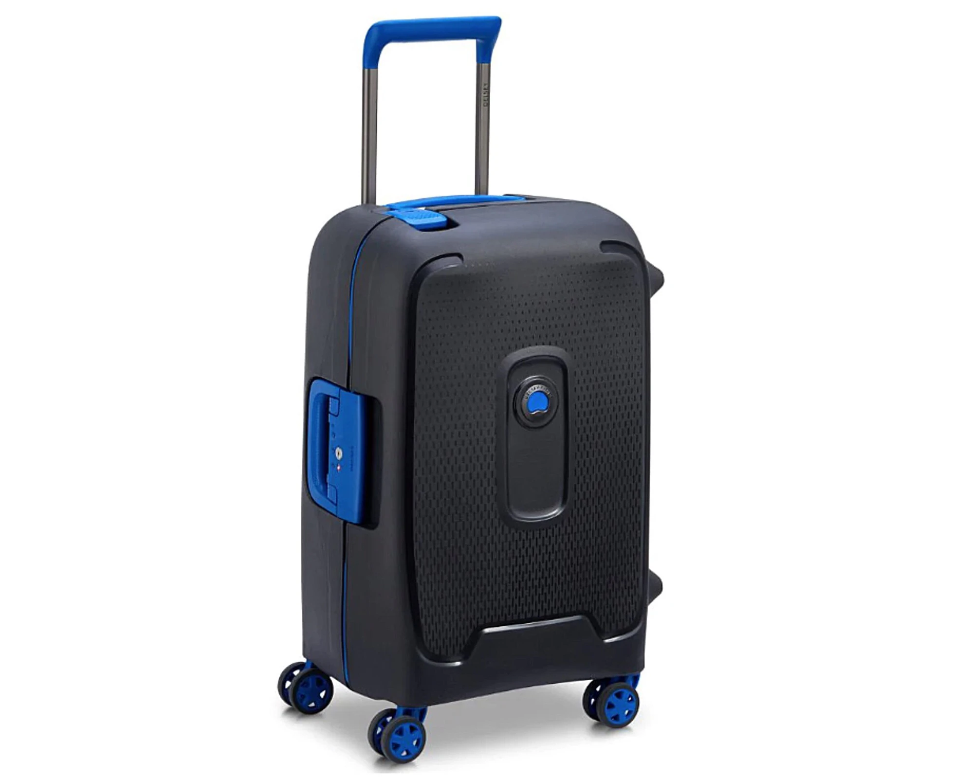 Delsey Moncey 55cm Carry On Hardsided Luggage Black/Blue