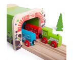 Bigjigs Rail, Double Tunnel, Wooden Toys, Train Set, Train Tunnel, Wooden Train Track Accessories, Bigjigs Accessories, Train Toys, Train Tunnel For Kids
