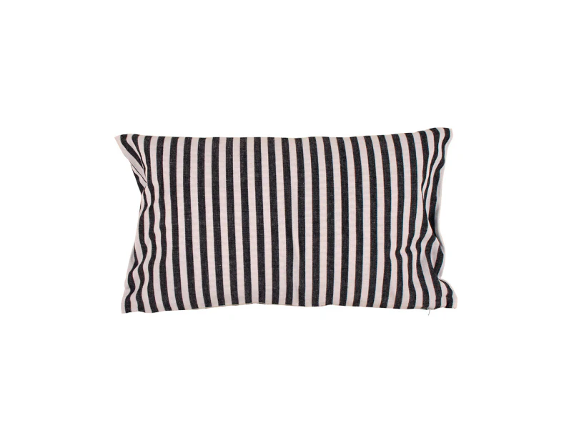 Maine & Crawford Macha 50x30cm Cotton Stripe Cushion Pillow Decor Black/White