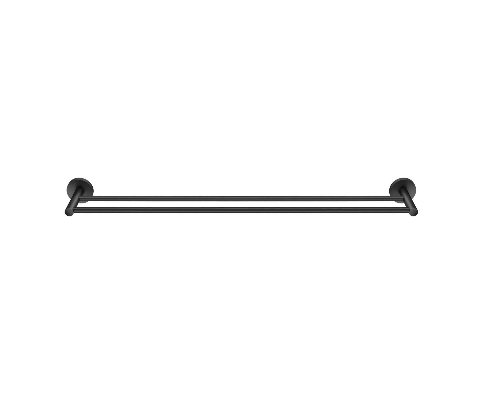 800mm Round Double Towel Racks Rails Towel bars SS304 CUT TO SIZE Black Bathroom hanger