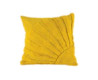 Maine & Crawford Barbie 50x50cm Cotton Fringed Cushion Sofa/Bed Pillow Yellow