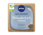 12x Nivea Face/Facial Cleansing Wonder Bar Hydrating Almond Oil & Blueberry 75g