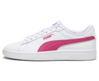 Puma Youth Girls' Smash 3.0 Sneakers - Puma White/Pink
