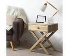 Oikiture Bedside Table Wooden