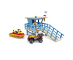 Bruder Bworld Life Guard Station w/ Quad and Personal Water Craft Kids Play Toy