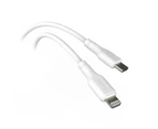 EFM 3m USB-C to Lightning Charge/Data Sync MFI-Certified Cable for Apple White