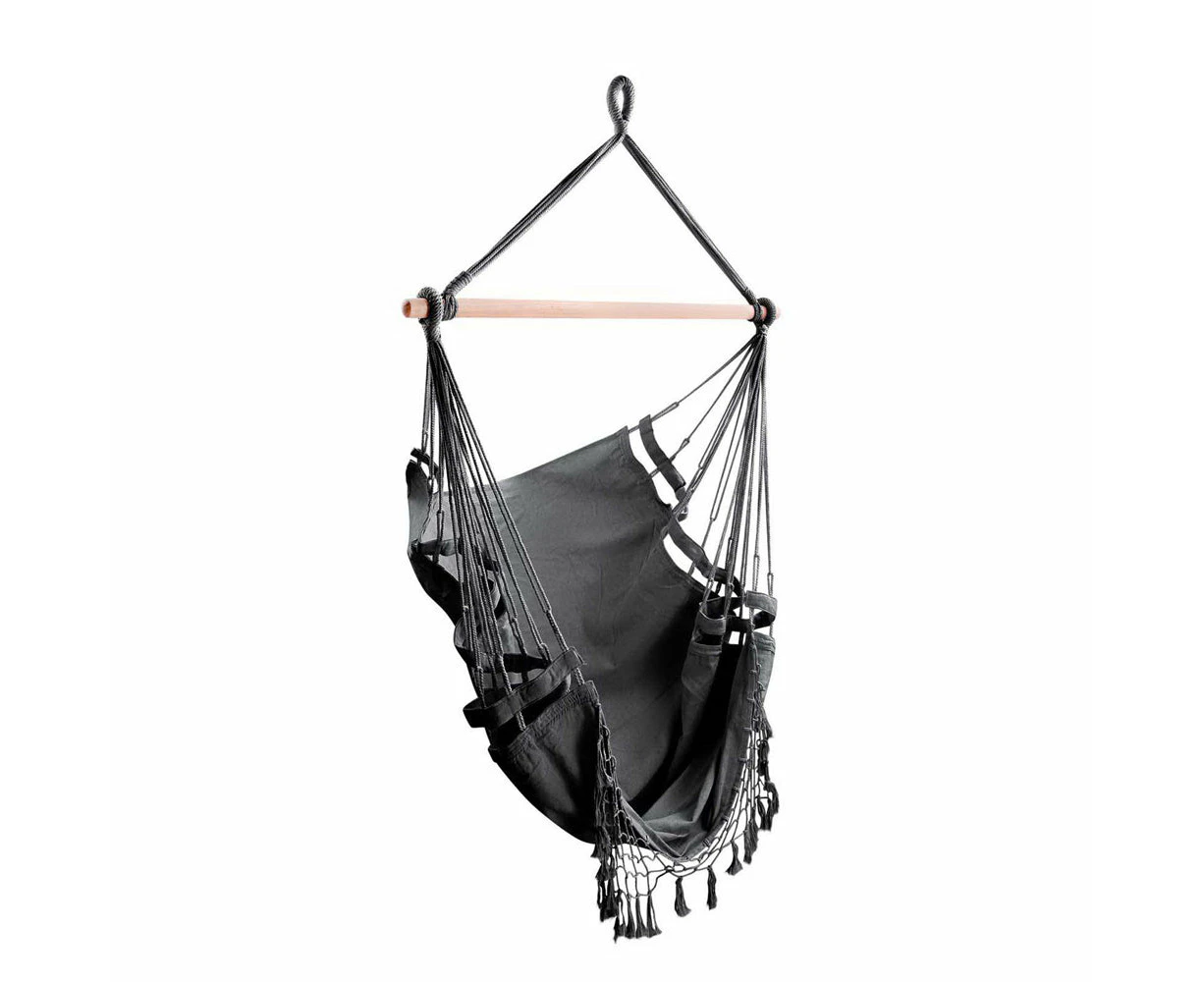 Gardeon Hammock Swing Chair - Grey