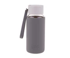 Oasis Glass Drink Bottle - Charcoal 500ml