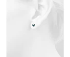 Purity Pearl Stud Earrings Embellished with Swarovski®  Crystal Iridescent Tahitian Look Pearls