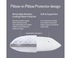 Gioia Casa Luxury Bamboo Down-Like Pillow Twin Pack w/ Pillow Protectors - New & Improved Comfort Feel