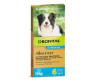 Drontal Intestinal All-Wormer for Medium Dogs to 10kg - 6 Tablets