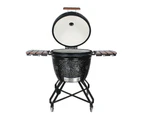 Kamado Barbecue Grill Smoker 26" 66cm Outdoor Garden Patio BBQ Black