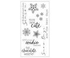 Sizzix Winter Sentiments Clear Stamps