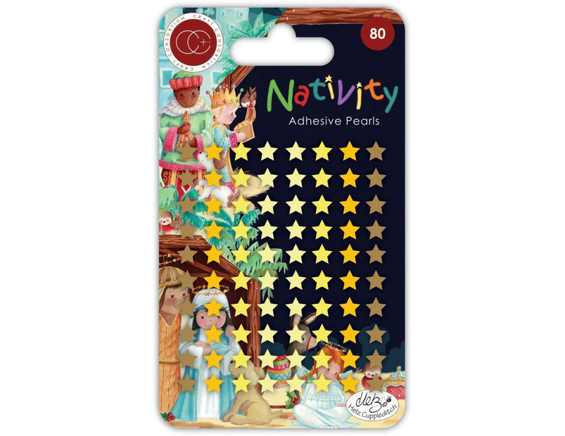 Craft Consortium Nativity Adhesive Pearl Stars
