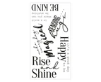 Sizzix Sunnyside Sentiments #9 Clear Stamps