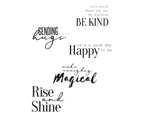 Sizzix Sunnyside Sentiments #9 Clear Stamps