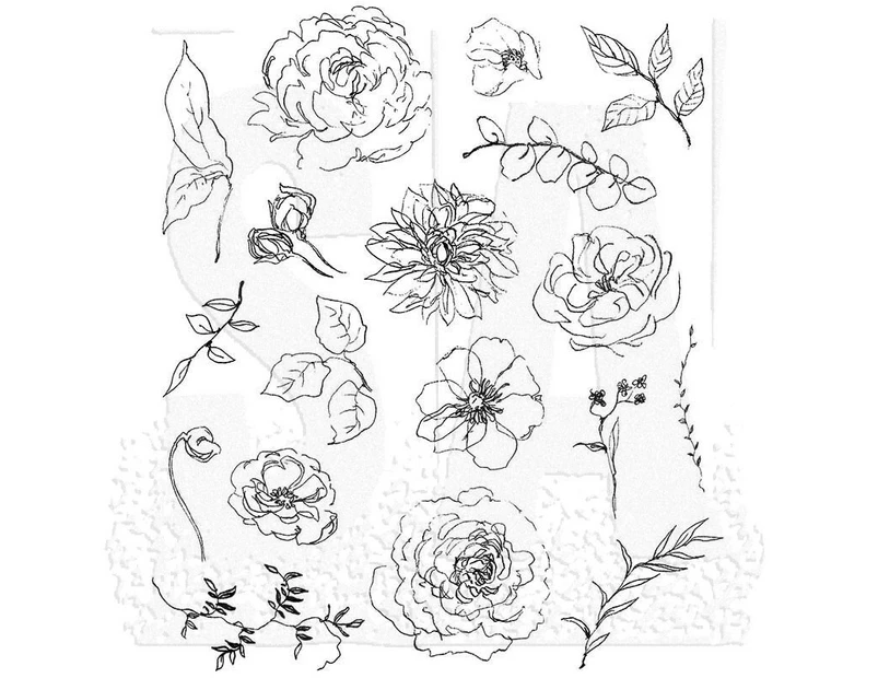 Tim Holtz Floral Elements Stamp