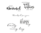 Sizzix Sunnyside Sentiments #5 Clear Stamps