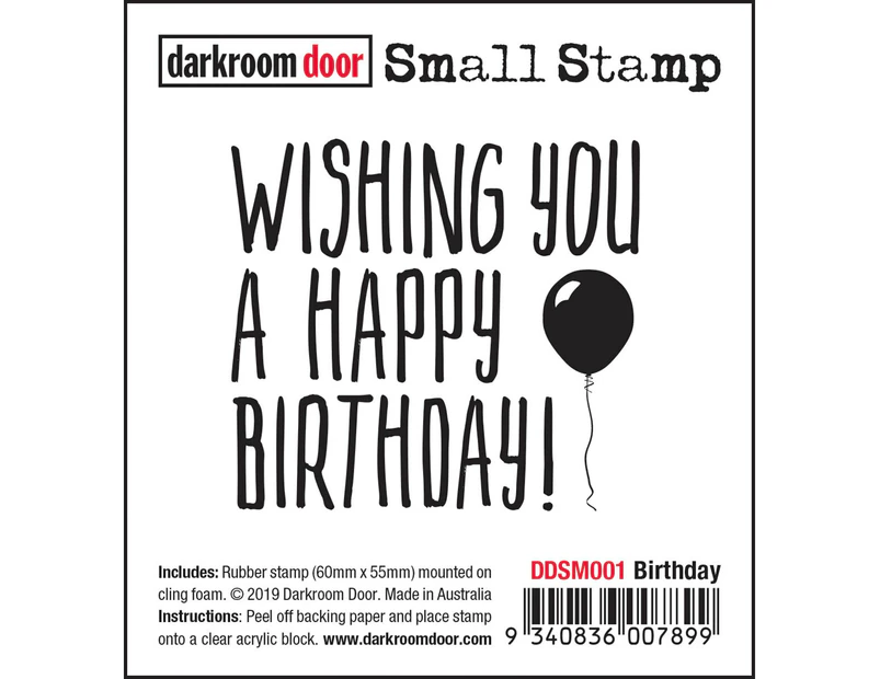 Darkroom Door Birthday Small Stamp