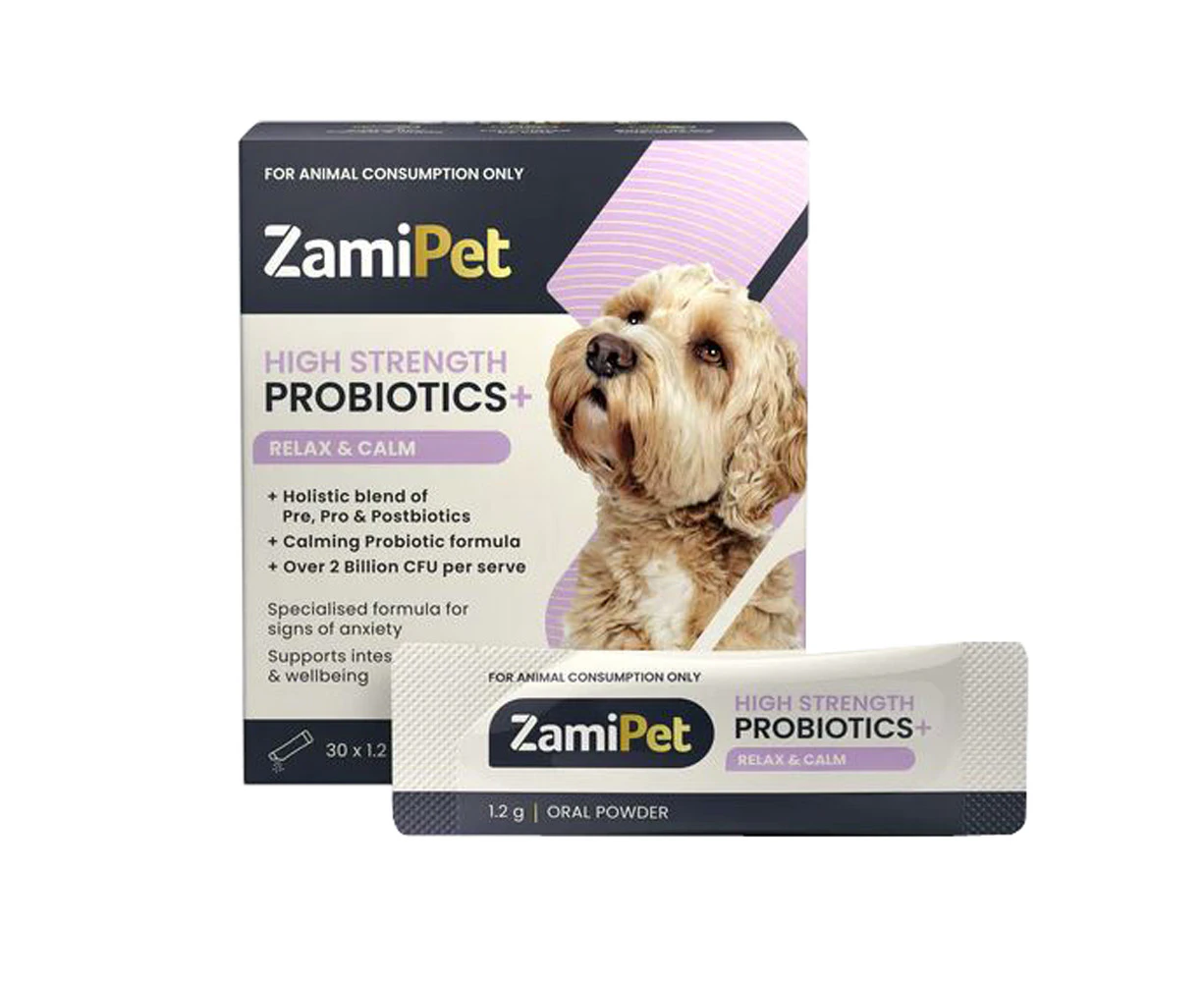 Zamipet High Strength Probiotics+ Relax & Calm Oral Powder for Dogs 1.2g x 30