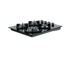 Devanti Gas Cooktop 60cm Stove Hob Black