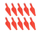 10pcs Shooting Training Plastic Conjoined Arrow Feathers and Arrow Nock