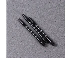 20PCS Standard 2BA Screw Thread Dart Shafts Aluminium Alloy Darts Metal Stems Alloy Pole Rod with 20PCS Rings (Black)