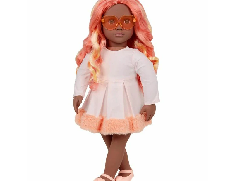 Our Generation Mirabelle 18-inch Fashion Doll with Multicolored Hair - Orange