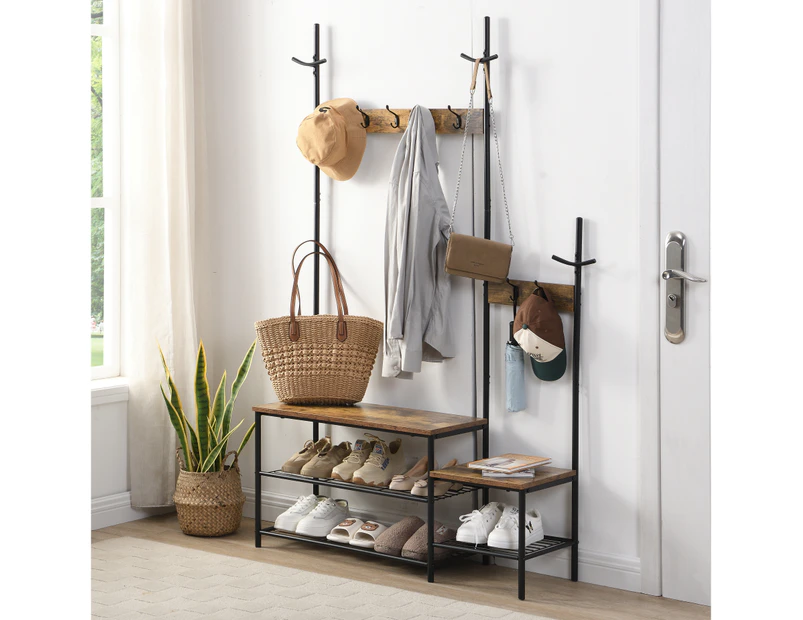 Dark brown on sale coat rack