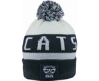 Geelong Cats AFL Traditional Bar Beanie Hat Removable Pom-Pom