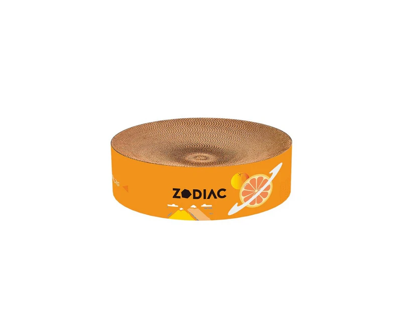 Zodiac Round Cat Scratcher - Orange