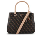 GUESS Noelle Girlfriend Satchel Bag - Brown Logo