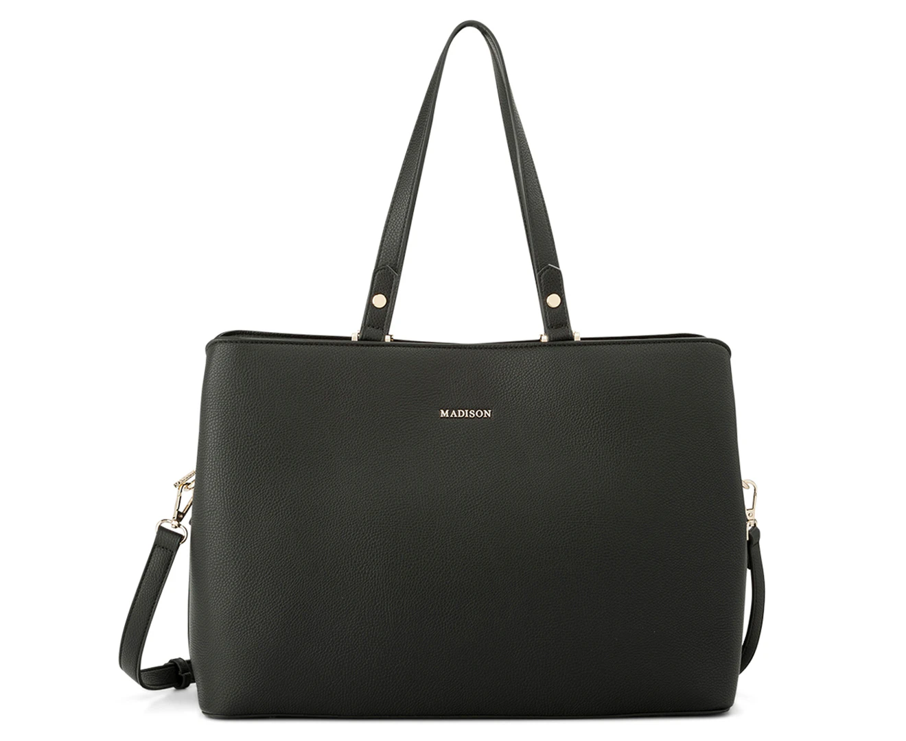 Madison Kate 3-Compartment Laptop Bag - Black