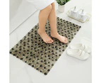 Non-Slip Bath Mat Shower Mats PVC Bathroom Bathtub Suction Mat Floor - Grey