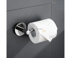Matte Black Toilet Paper Holder Wall Mount Kitchen Tissue Roll Hanger Stainless Steel Bathroom Aceessories Chrome Rose GoldA7 Holder With Cover