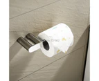 Matte Black Toilet Paper Holder Wall Mount Kitchen Tissue Roll Hanger Stainless Steel Bathroom Aceessories Chrome Rose GoldGray Paper Holder SQ