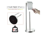 Freestanding Toilet Paper Holder Stand with Reserve, Stainless Steel Tissue Holder, Toilet Paper Stand for Bathroomas shown