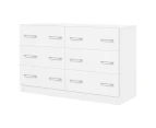 ALFORDSON 6 Chest of Drawers Hamptons Dresser Storage Cabinet Tallboy White