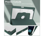 MCC iPad 10.2" 2021 9th Gen 360 Rotate Case Cover Pencil Holder Apple [Grey Purple]