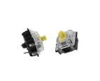 10PCS Gateron Yellow Switch  50g Linear Axis Smooth Switches 3Pins Transparent - Yellow