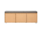 Groove Furniture Arlington Hallway Bench Cube Unit 129cm, Grey Oak