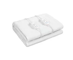 Dreamz Electric Blanket Heated Fully Fitted Pad Washable Winter Warm King - White