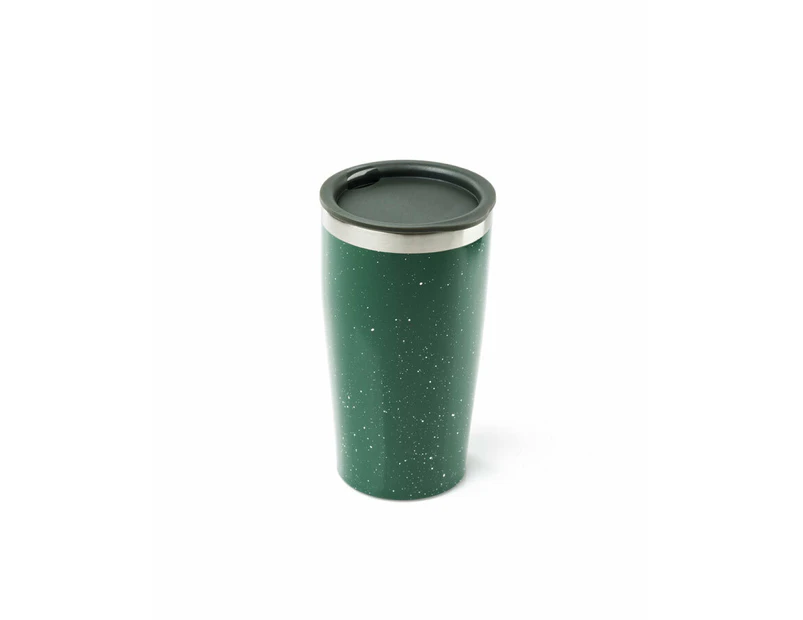 GSI Stainless Insulated Tumbler 470Ml Coffee Green Speck - Green