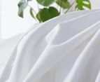 Essn Cotton Sateen Fitted Sheet Set - White